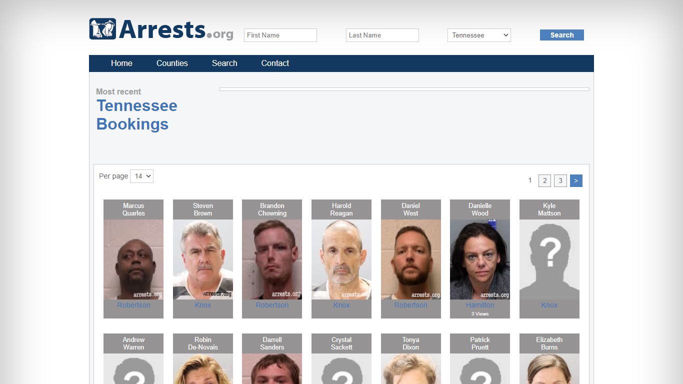 Tennessee Arrests and Inmate Search